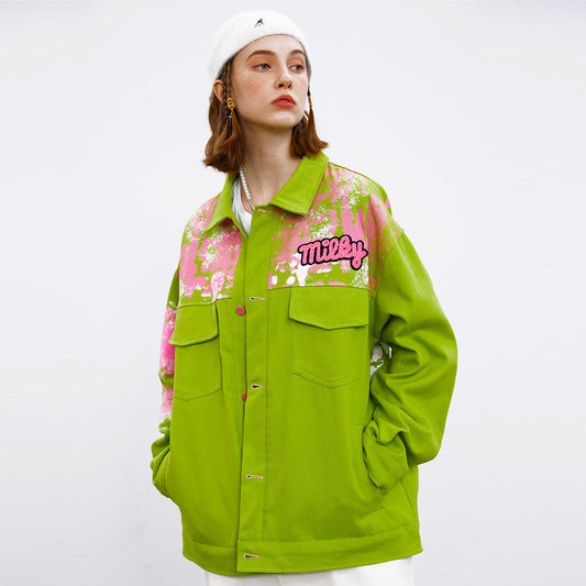 Splash-Ink Workwear Jacket for Men and Women – Modern Streetwear Style - Aurein